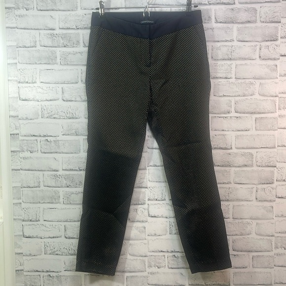 Cynthia Rowley Dots Zipper Ankle Pants 2 - Picture 1 of 9